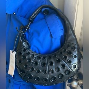 Rebecca Minkoff Mini Croissant with eyelets NWT